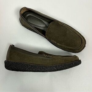 Lands' End Crepe Sole Venetian Slip-On Suede Loafers Size 6